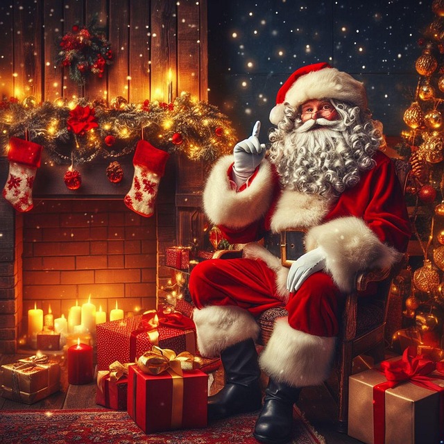 Free ai generated santa claus illustration