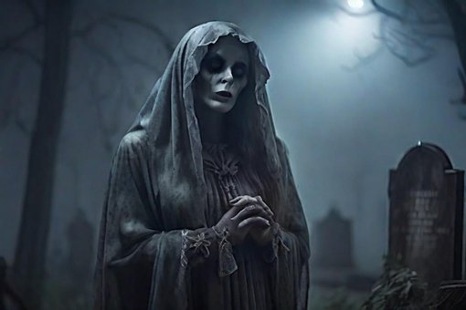 Free Ghost Graveyard illustration and picture