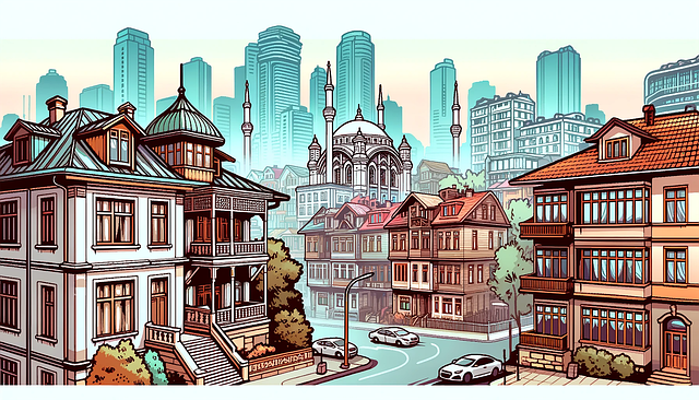 Free ai generated houses old houses illustration