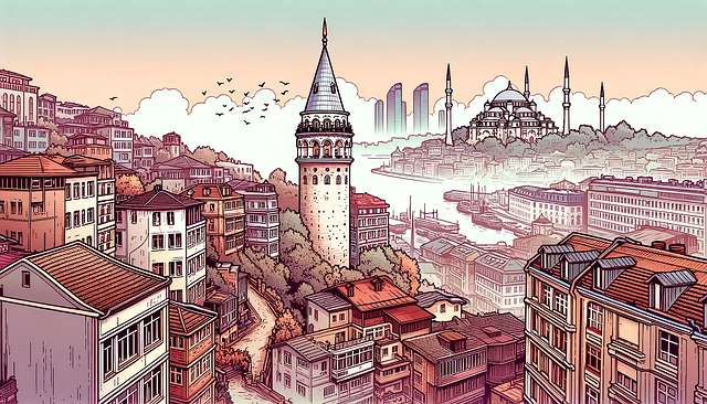 Download free HD stock image of Ai Generated Buildings Free ai generated buildings old houses illustration