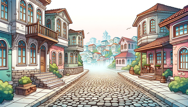 Download free HD stock image of Ai Generated Houses Free ai generated houses old houses illustration