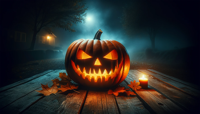 Free ai generated pumpkin fear illustration