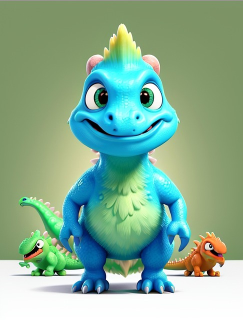 Free Dinosaur Cartoon illustration and picture