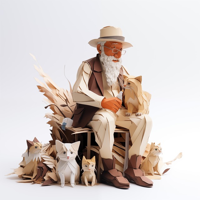Obdachlos, Papierkunst, Menschen