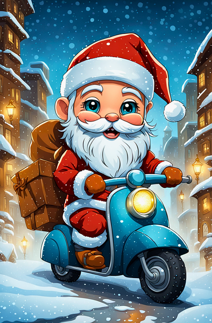 Free generated to santa claus christmas illustration