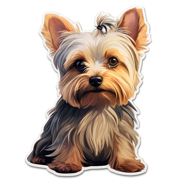 Free dog sticker emblem illustration