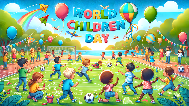Free ai generated world childrens day childrens rights illustration