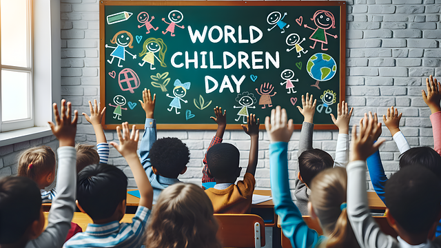 Free ai generated world childrens day childrens rights illustration