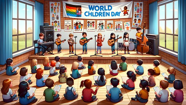 Free ai generated world childrens day childrens rights illustration