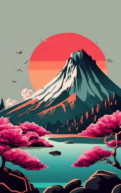 Bjerg, Landskab, Himmel, Fuji, Natur, Sø