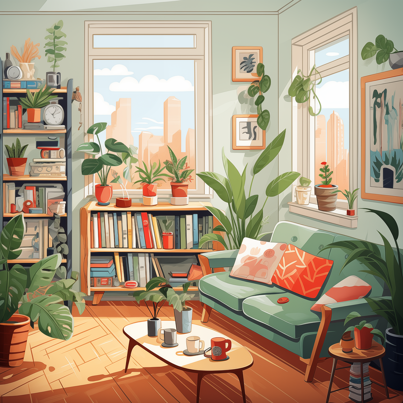 Download Plants, Plant, Interior. Royalty-Free Stock Illustration Image ...