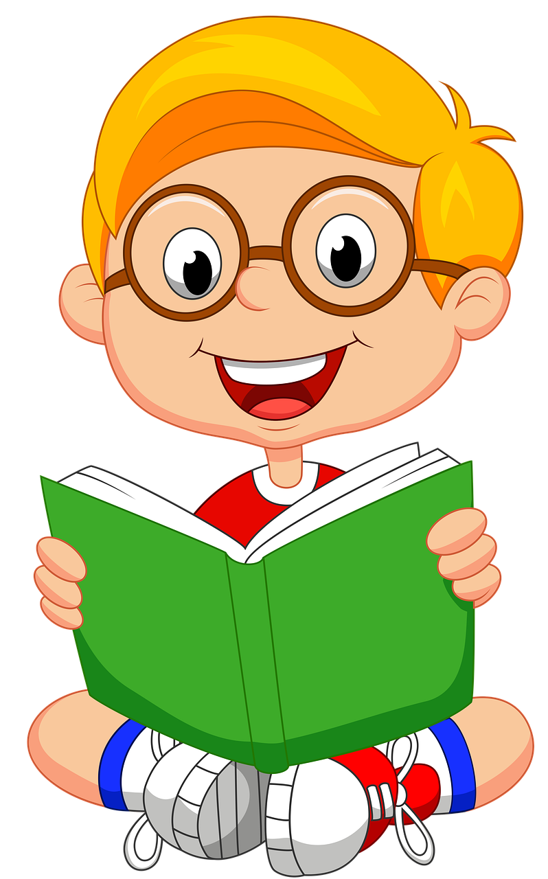 Download Book Reading, Boy, Child. RoyaltyFree Stock Illustration Image Pixabay