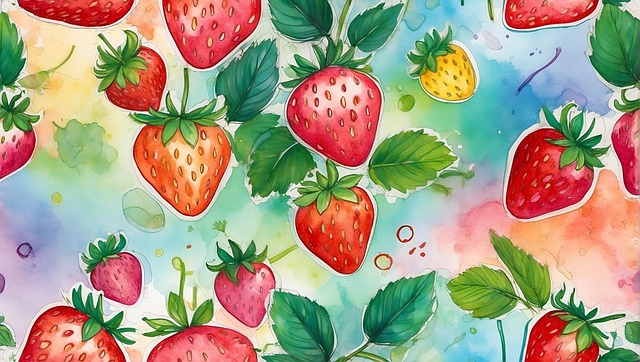 Free ai generated strawberries fruit illustration