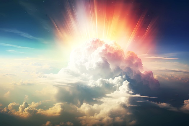 Free clouds majestic cloudscape illustration