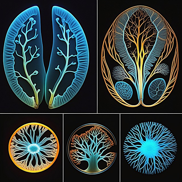 Free bioluminescent circuitry technology illustration