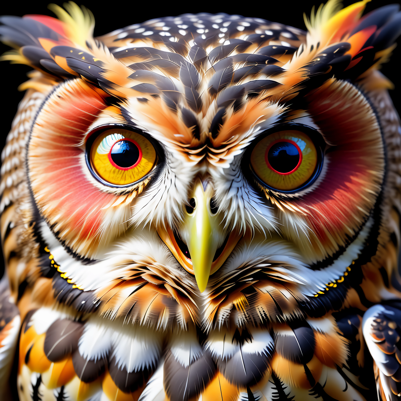 Download free HD stock image of Ai Generated Bird Free ai generated bird owl illustration