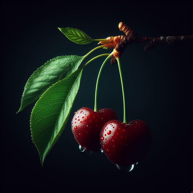 Free cherries cherry lemon illustration
