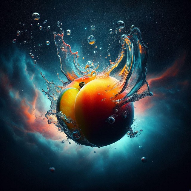 Free peach fruit fresh illustration