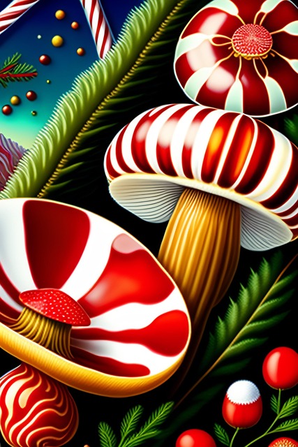 Pilz, Zuckerstange, Natur, Grün, Rot