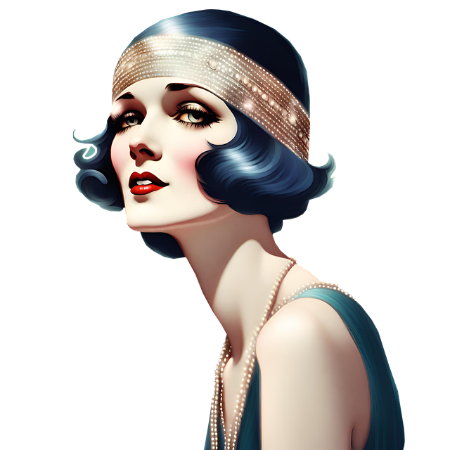 Free ai generated woman flapper illustration