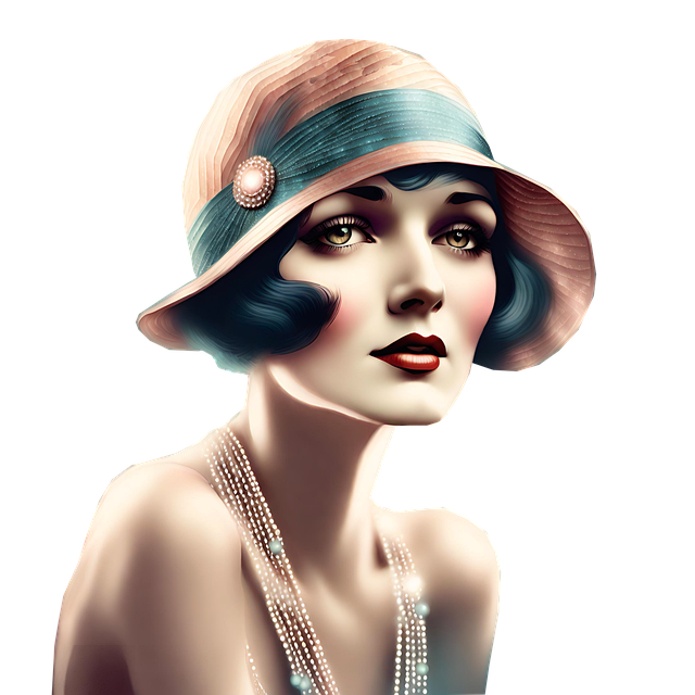 Free ai generated woman flapper illustration