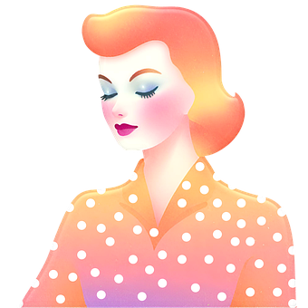 Free Retro Woman Fifties illustration and picture