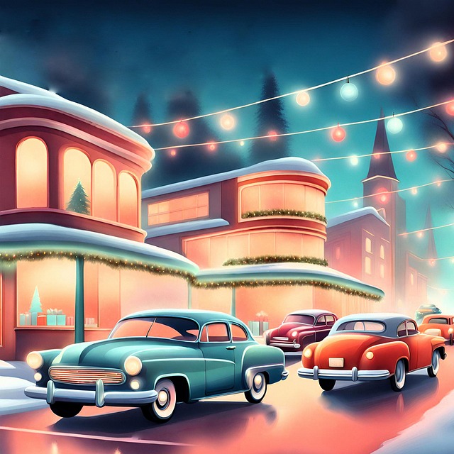 Download Background Mid Century Modern Christmas Royalty-Free Stock