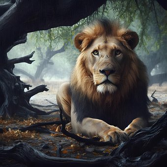Free Lion Nature illustration and picture