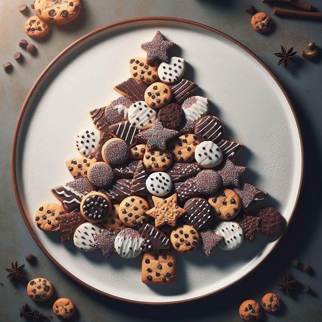 Free cookies christmas food illustration