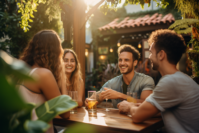 Download free HD stock image of Ai Generated Friends Free ai generated friends joy illustration
