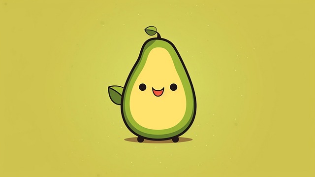 Free background wallpaper avocado illustration