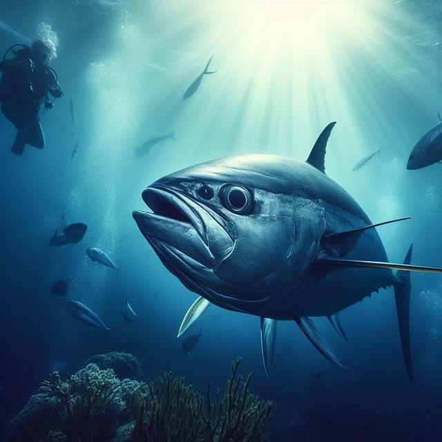 Free ai generated tuna fish illustration