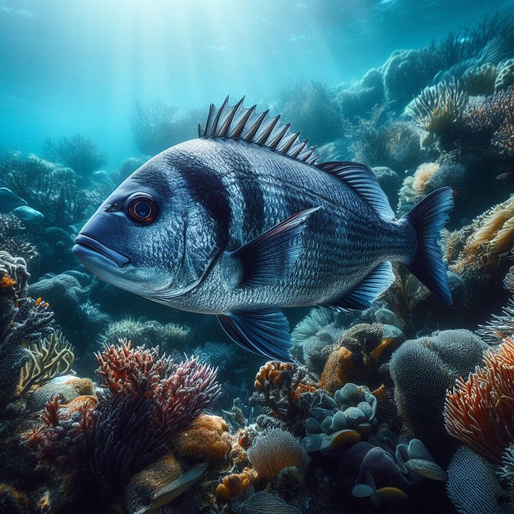 Download Ai Generated, Fish, Sea Bream. Royalty-Free Stock Illustration ...