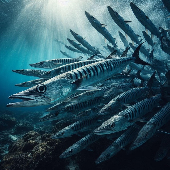 Download Ai Generated, Barracuda, Fish. Royalty-Free Stock Illustration ...