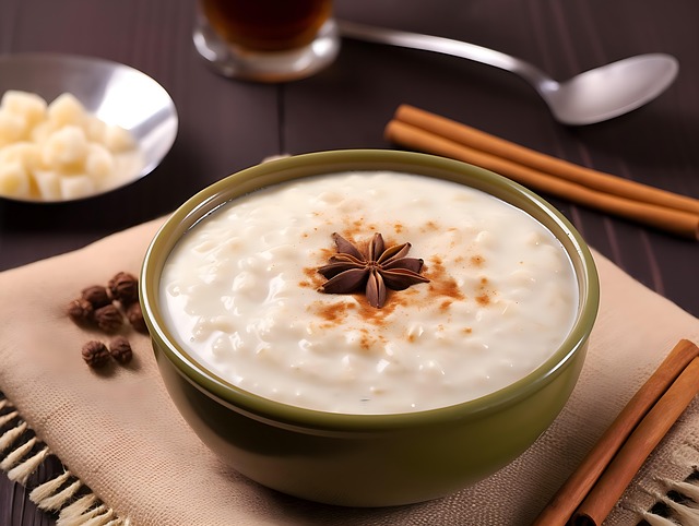 Free sweet porridge white corn milk illustration