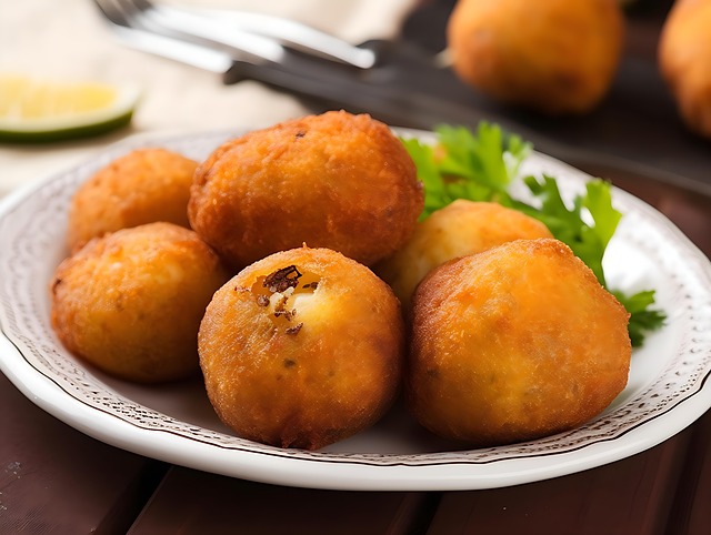 Free croquette fried appetizer illustration