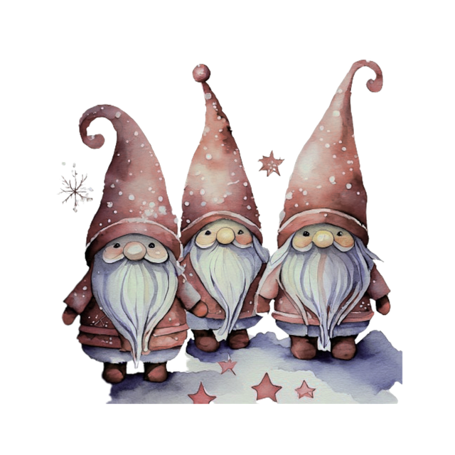 Gnome, Drak, Roztomilý, Zima, Vánoce