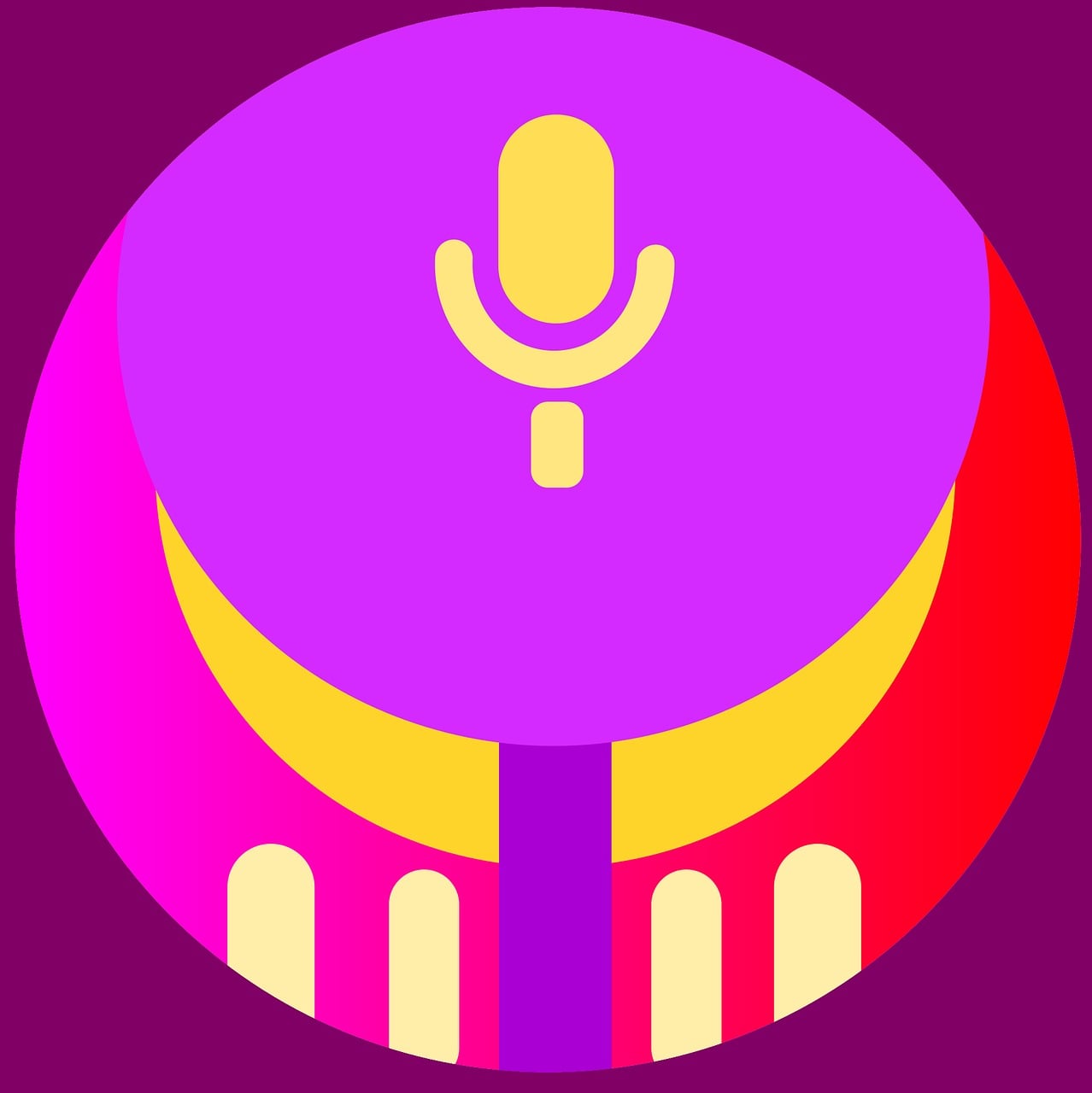 Download Podcast, Microphone, Mic. RoyaltyFree Vector Graphic Pixabay