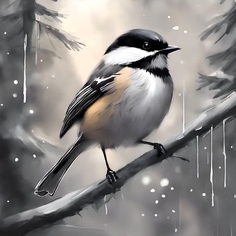 Free Chickadee Bird photo and picture