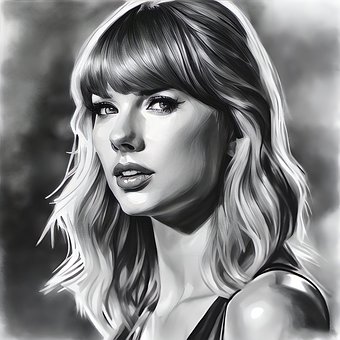 Free Taylor Swift Portrait illustration and picture