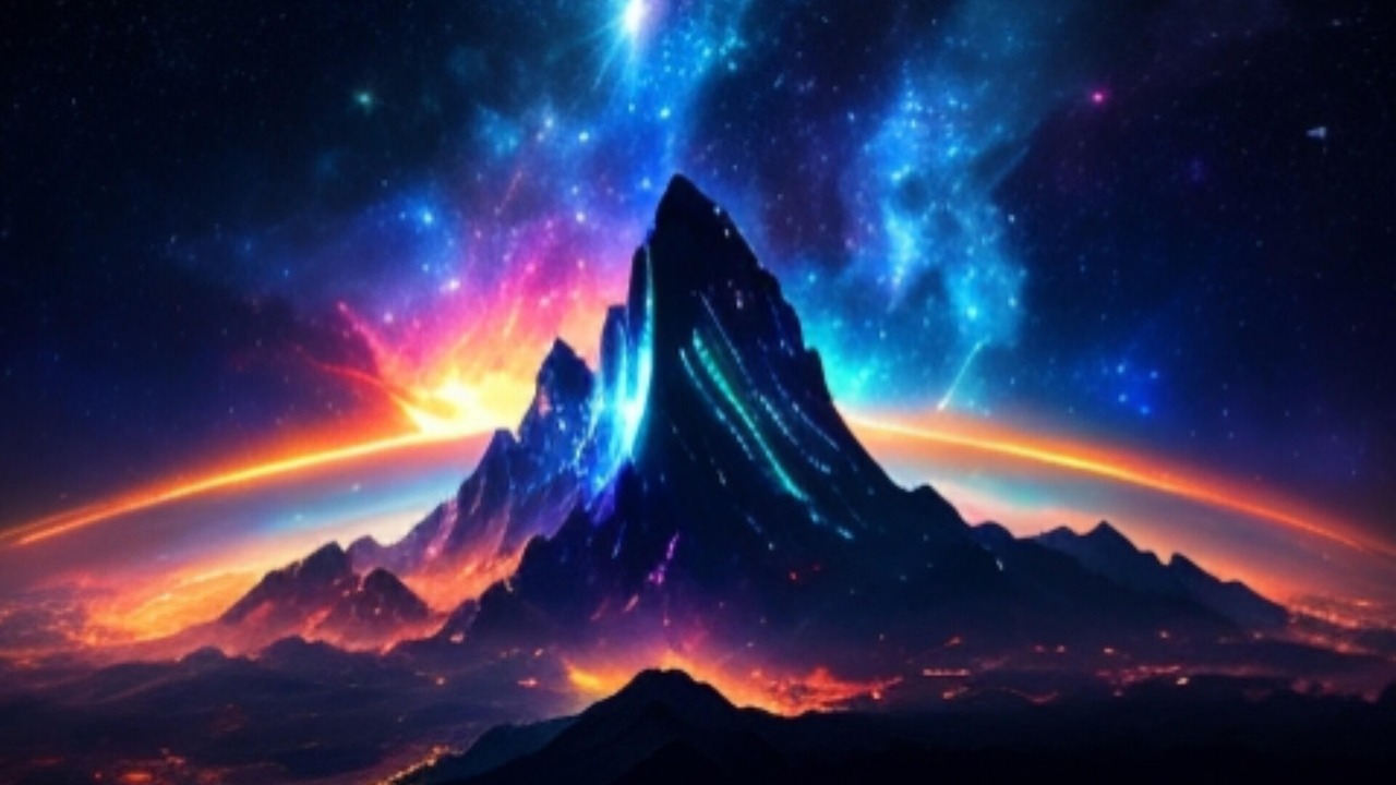 View of Download Mountain Universe Cosmic Royalty-Free Stock Illustration Image ...