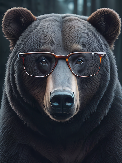 Free ai generated bear animal illustration
