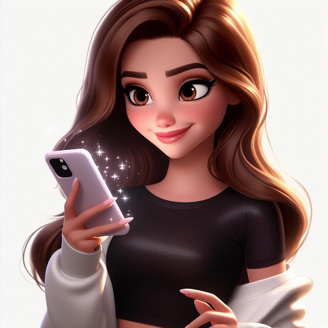Free woman technology cellphone illustration