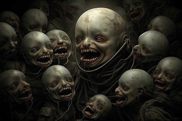 Download free HD stock image of Ai Generated Creatures Free ai generated creatures horror illustration