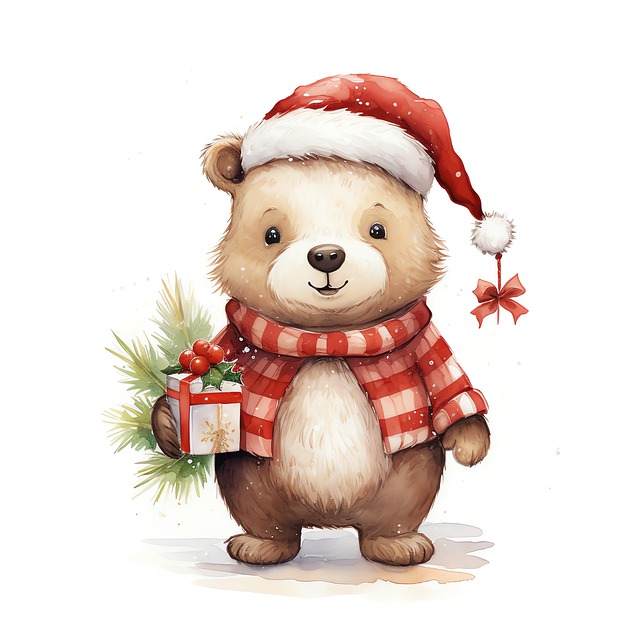 Bär, Teddy, Karikatur, Niedlich, Winter