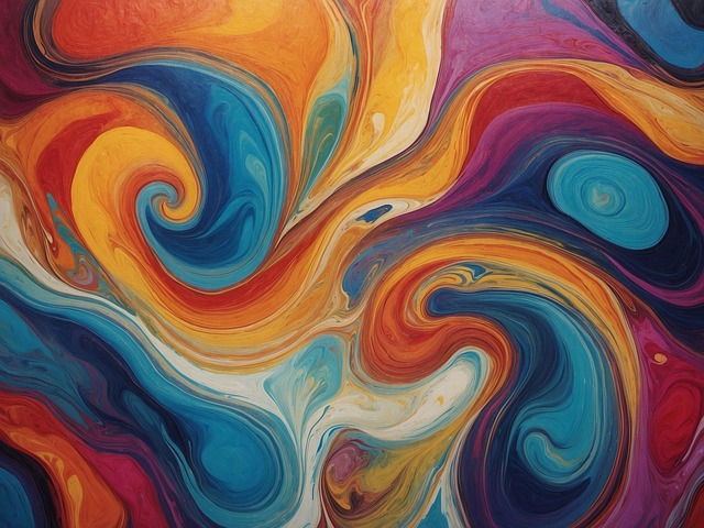 Free swirl pattern design illustration