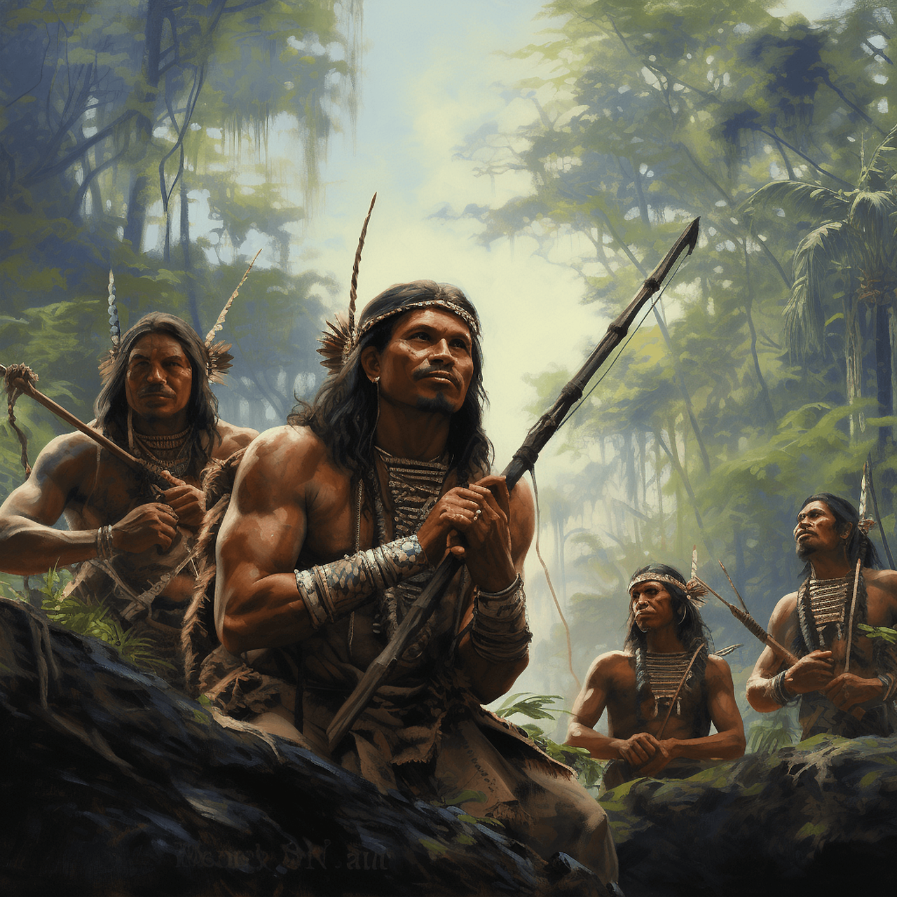 Ai Généré, Tribu, Indiens, Amazone