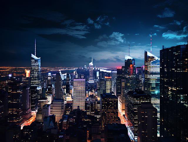 Ai Generado, Luces De La Ciudad, Magia