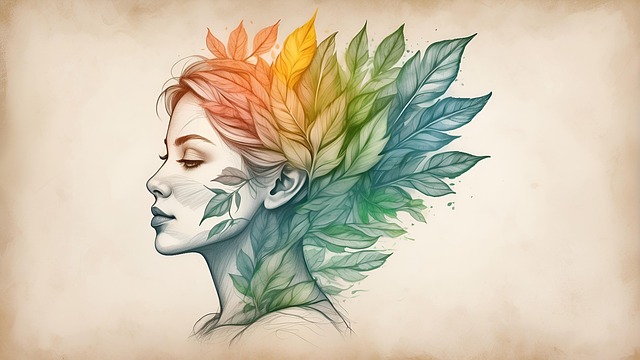 Download free HD stock image of Ai Generated Woman Free ai generated woman leaves illustration