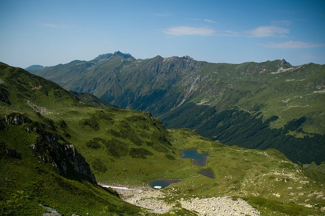 Berge, Landschaft, See, Kaukasus